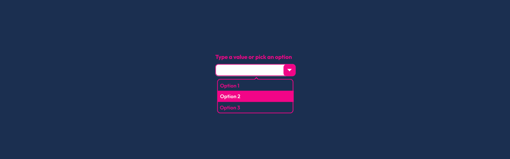 Make accessible combo boxes