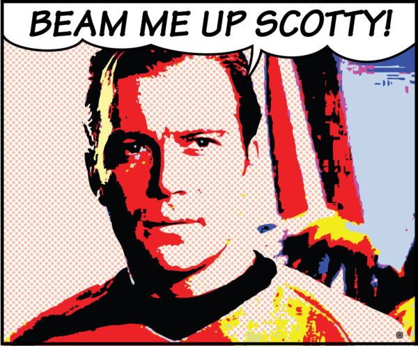 A cartoon image of Captain Kirk saying "beam me up Scotty" showcases how criterion bypass blocks can help users.