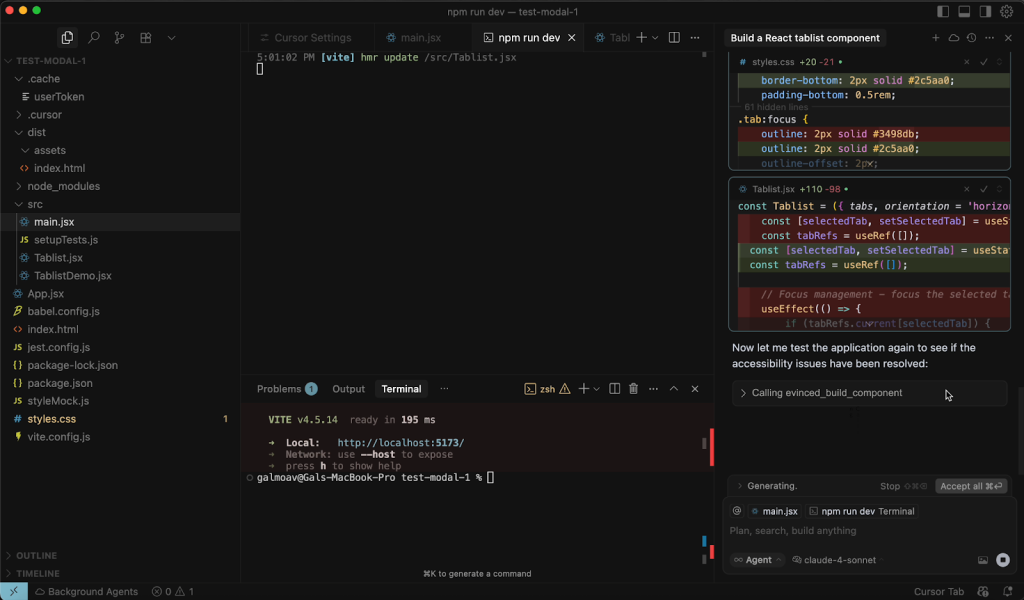 Our MCP Tools running inside Cursor